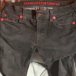 True Religion Manchester United Black Skinny Jean